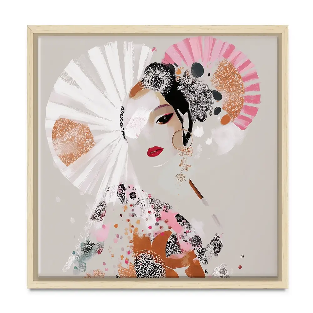 Ayame Square Canvas Print Ayame Square Canvas Print wall art product Bella Eve