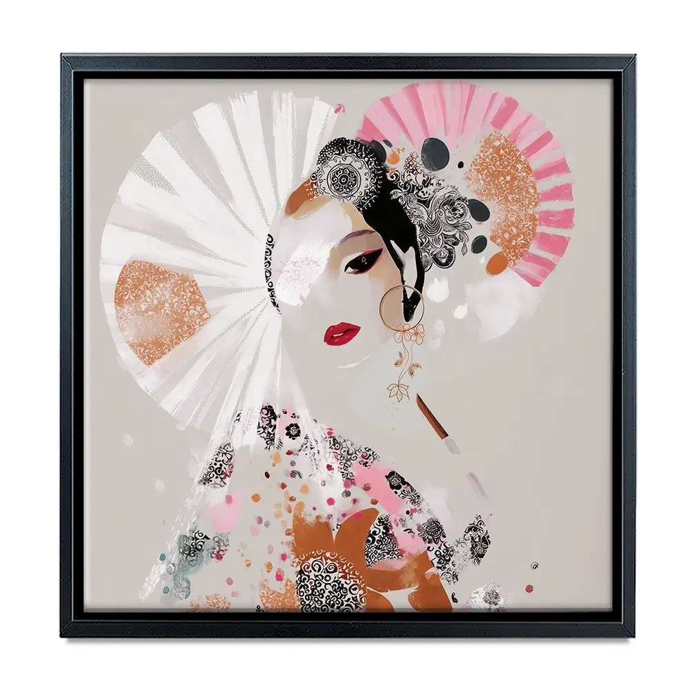 Ayame Square Canvas Print Ayame Square Canvas Print wall art product Bella Eve