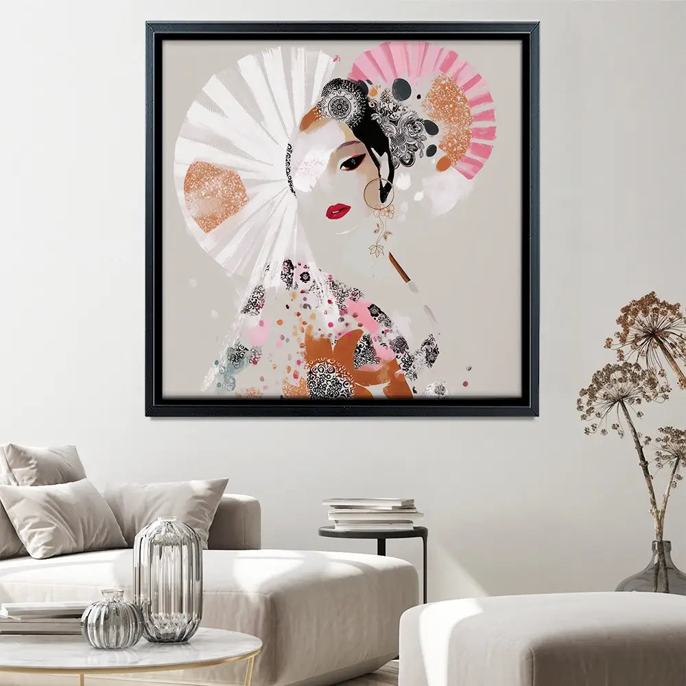 Ayame Square Canvas Print Ayame Square Canvas Print wall art product Bella Eve