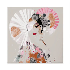 Ayame Square Canvas Print Ayame Square Canvas Print wall art product Bella Eve