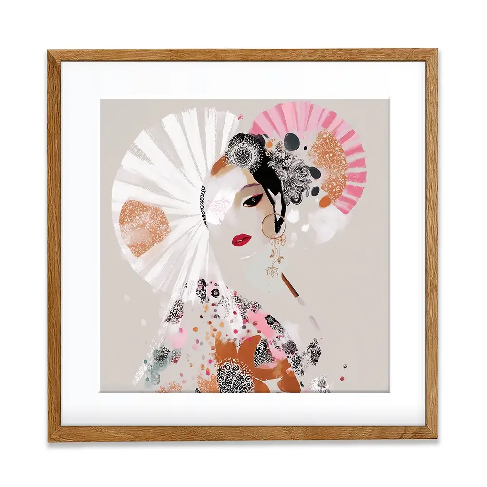 Ayame Square Framed Art Print Ayame Square Framed Art Print wall art product Bella Eve