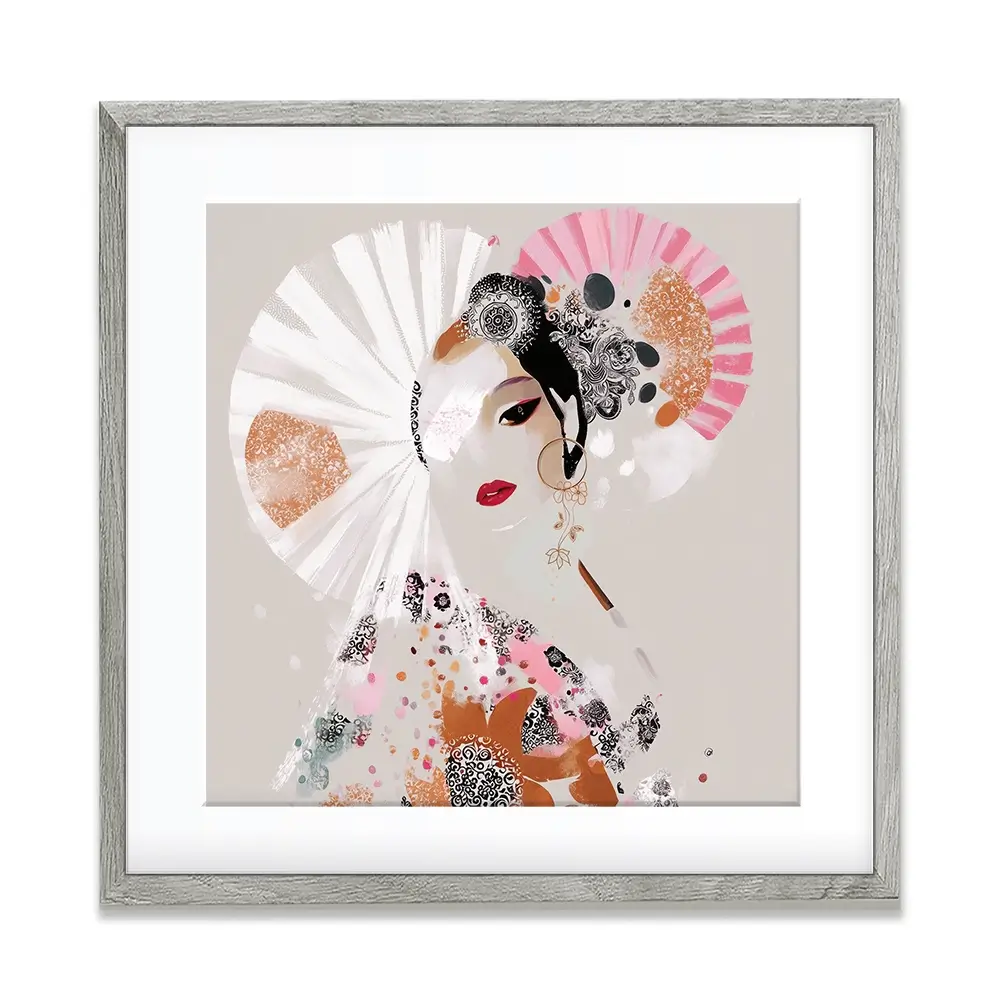 Ayame Square Framed Art Print Ayame Square Framed Art Print wall art product Bella Eve