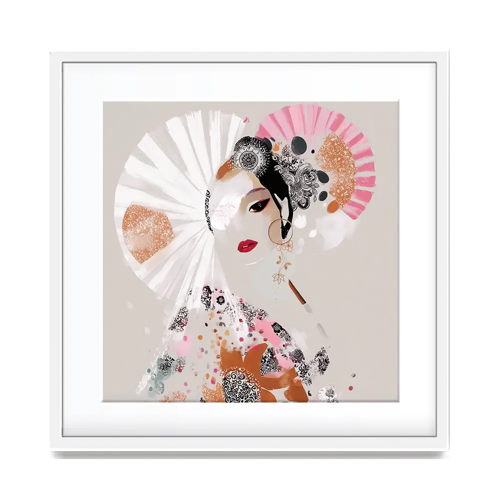Ayame Square Framed Art Print Ayame Square Framed Art Print wall art product Bella Eve
