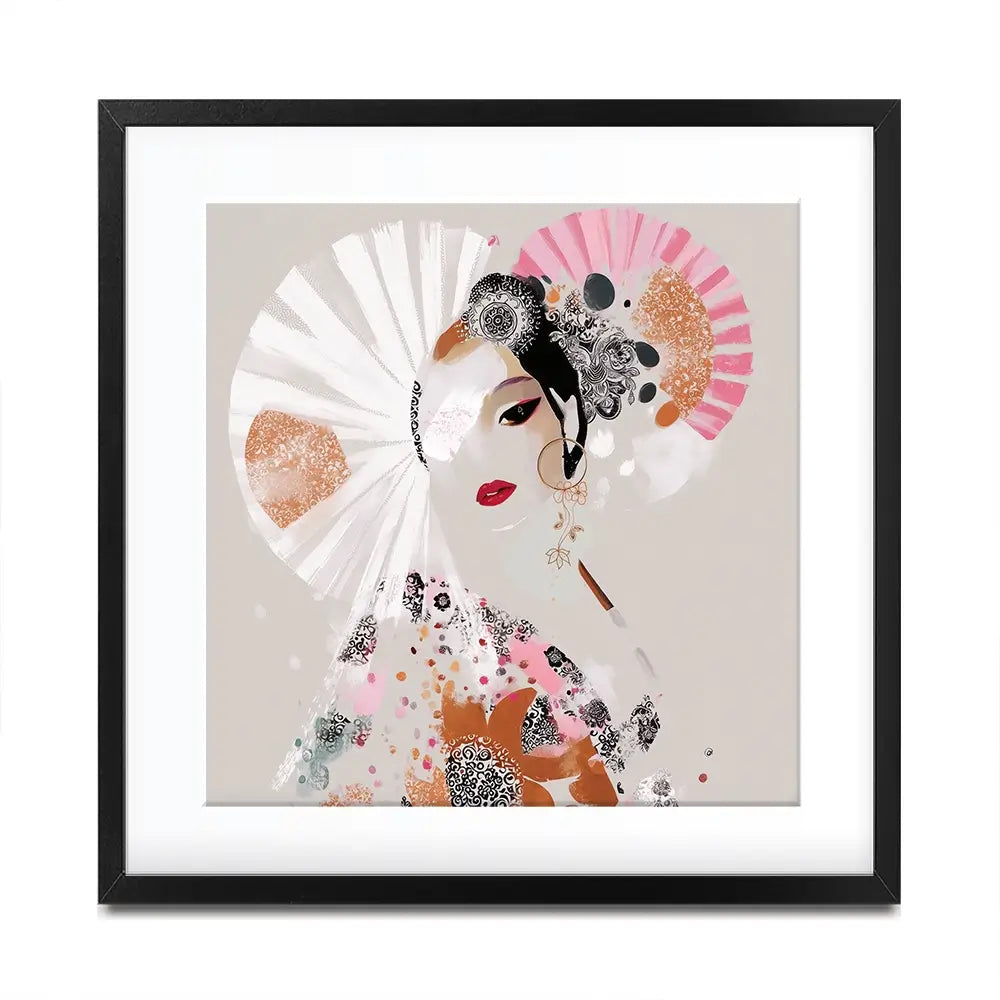 Ayame Square Framed Art Print Ayame Square Framed Art Print wall art product Bella Eve