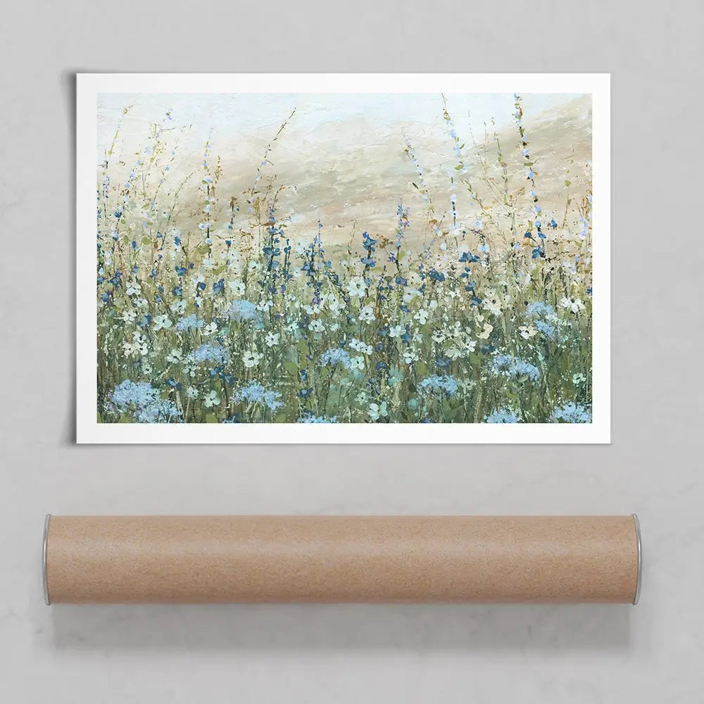 Azure Meadow Art Print Azure Meadow Art Print wall art product Carol Robinson
