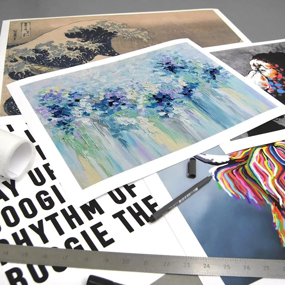 Baby Blue Art Print Baby Blue Art Print wall art product Olga Tkachyk