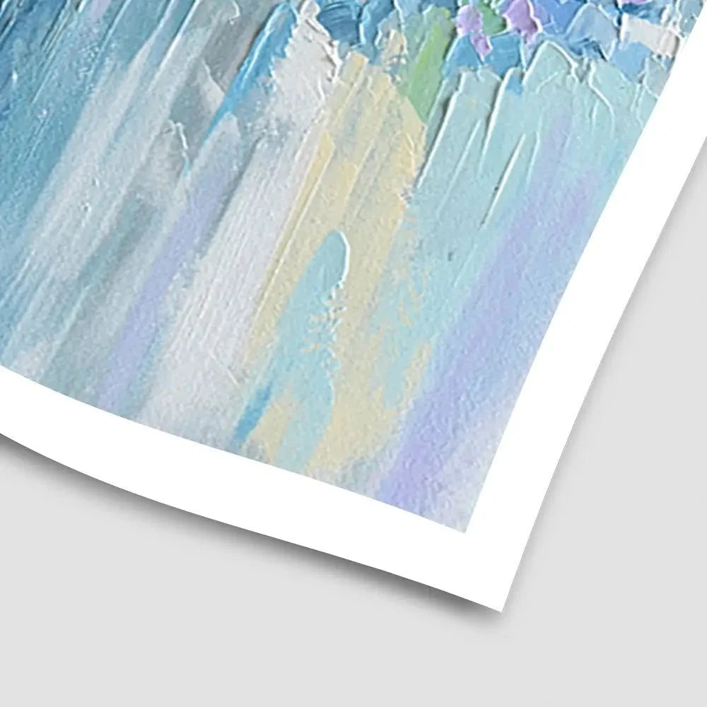 Baby Blue Art Print Baby Blue Art Print wall art product Olga Tkachyk