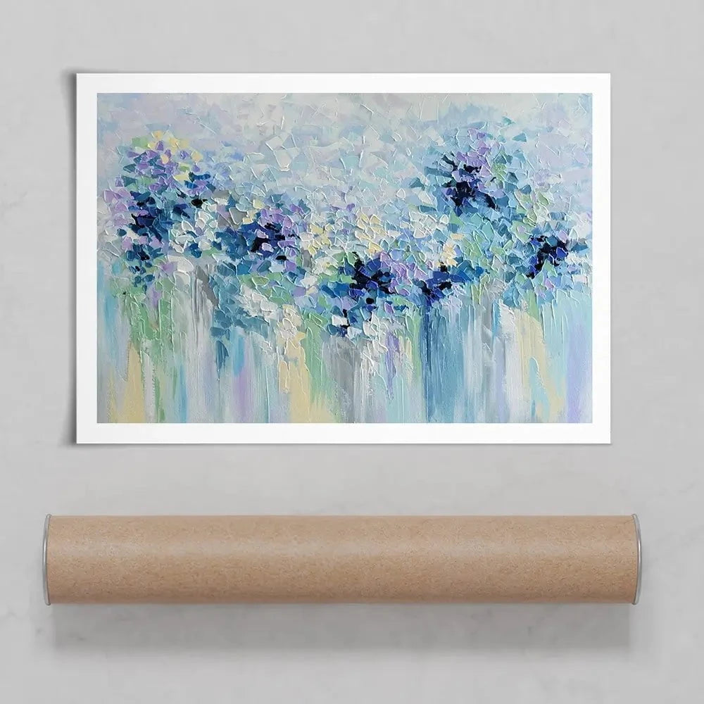 Baby Blue Art Print Baby Blue Art Print wall art product Olga Tkachyk
