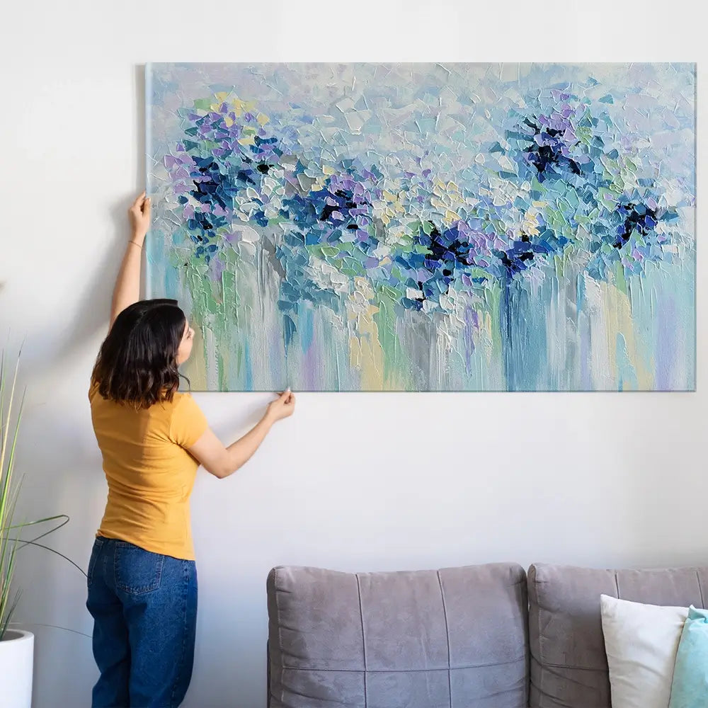 Baby Blue Oversized Canvas Print Baby Blue Oversized Canvas Print wall art product Art Print Shop