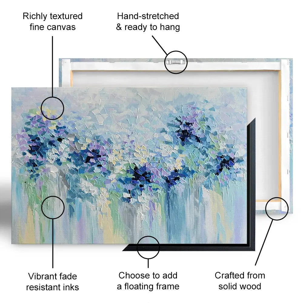 Baby Blue Oversized Canvas Print Baby Blue Oversized Canvas Print wall art product Olga Tkachyk