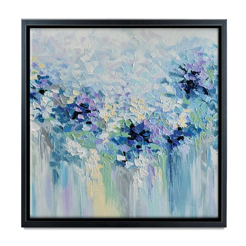 Baby Blue Square Canvas Print Baby Blue Square Canvas Print wall art product Olga Tkachyk