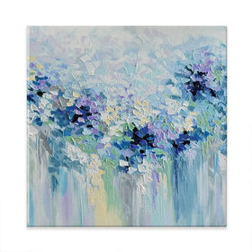 Baby Blue Square Canvas Print Baby Blue Square Canvas Print wall art product Olga Tkachyk