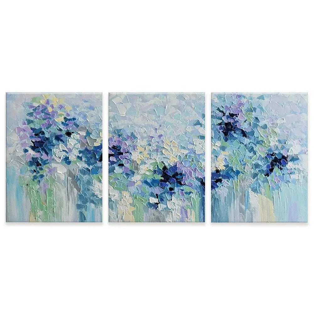 Baby Blue Trio Canvas Print Baby Blue Trio Canvas Print wall art product Olga Tkachyk