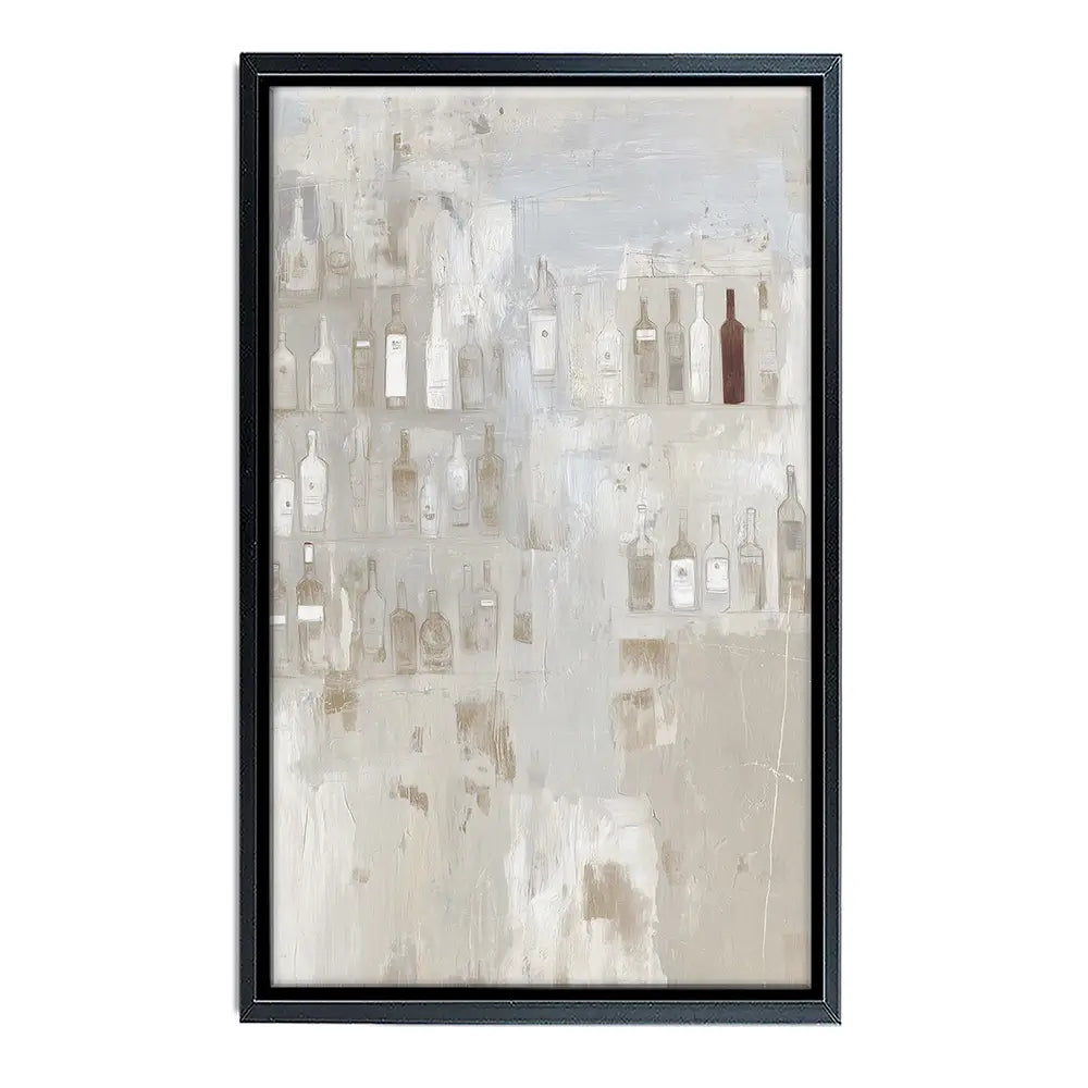 Backlit Bar Shelf Canvas Print Backlit Bar Shelf Canvas Print wall art product Chromatic Storm Studio