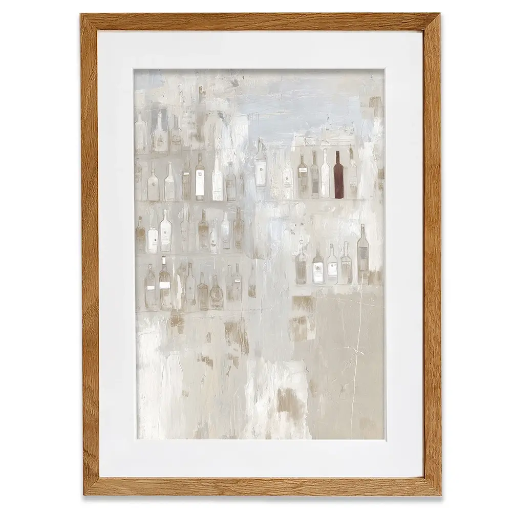 Backlit Bar Shelf Framed Art Print Backlit Bar Shelf Framed Art Print wall art product Chromatic Storm Studio