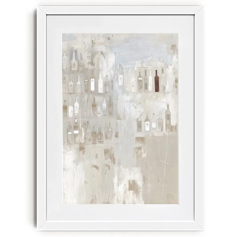 Backlit Bar Shelf Framed Art Print Backlit Bar Shelf Framed Art Print wall art product Chromatic Storm Studio