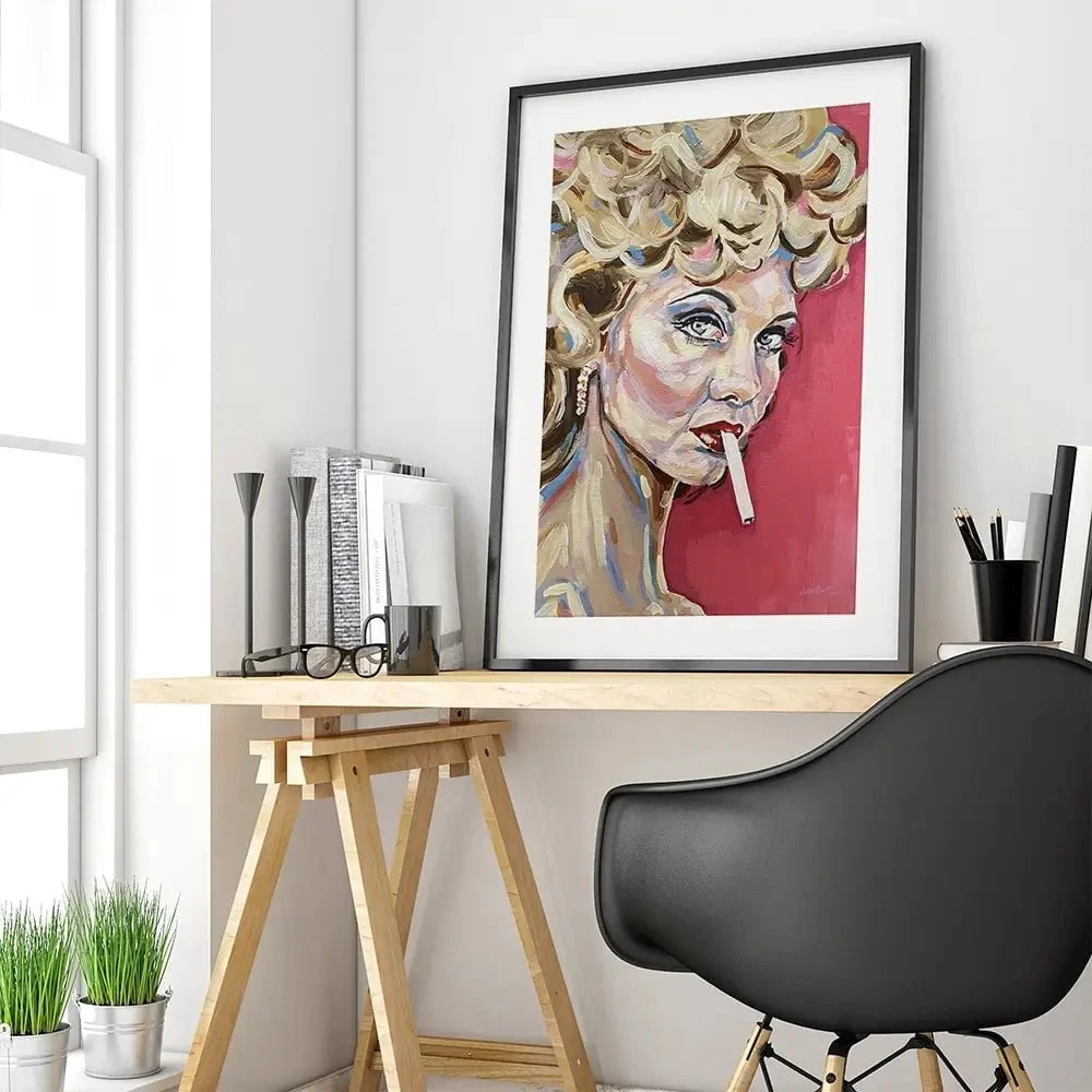 Bad Sandy Framed Art Print Bad Sandy Framed Art Print wall art product Juliet Stockton