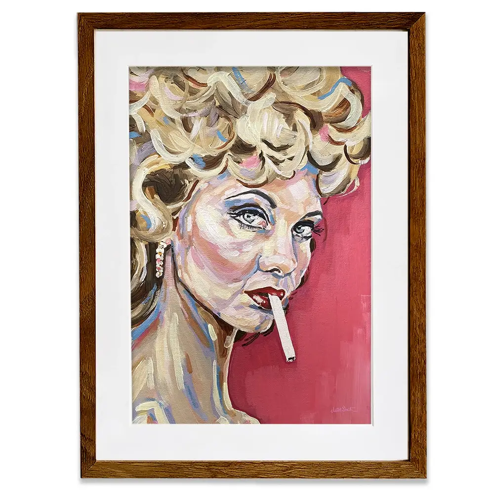Bad Sandy Framed Art Print Bad Sandy Framed Art Print wall art product Juliet Stockton