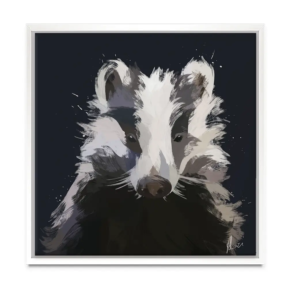 Badger Canvas Print Badger Canvas Print wall art product Aimee Linzi