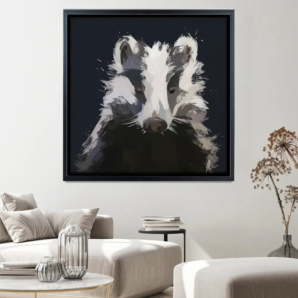 Badger Canvas Print Badger Canvas Print wall art product Aimee Linzi
