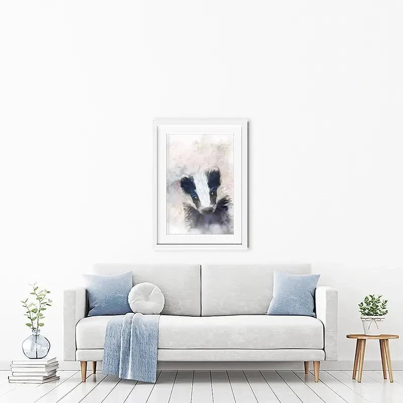Badger Haze Framed Art Print Badger Haze Framed Art Print wall art product Sarah Manovski