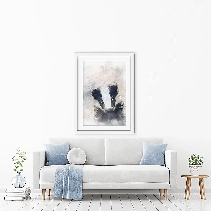 Badger Haze Framed Art Print Badger Haze Framed Art Print wall art product Sarah Manovski