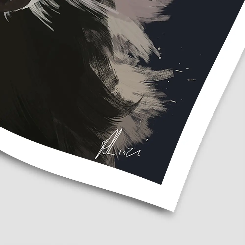 Badger Square Art Print Badger Square Art Print wall art product Aimee Linzi
