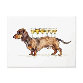 Balancing Dachshund Canvas Print Balancing Dachshund Canvas Print wall art product Art Print Shop