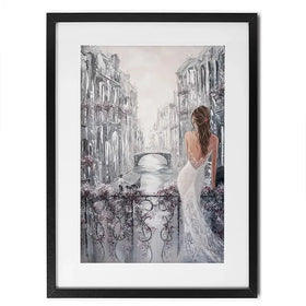 Balcony In Venice Framed Art Print Balcony In Venice Framed Art Print wall art product Isabella Karolewicz