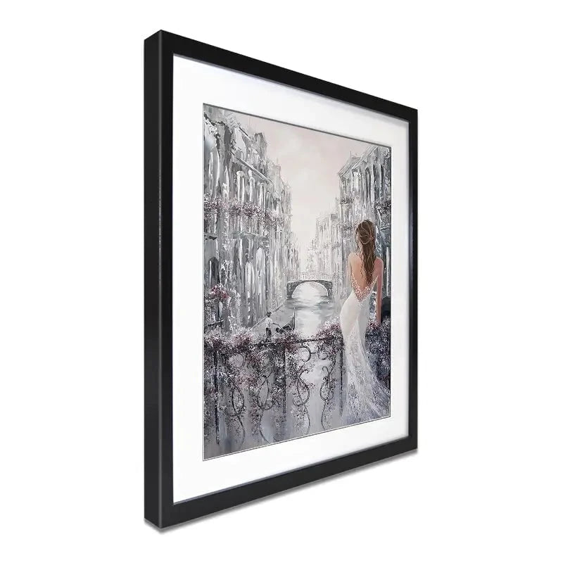 Balcony In Venice Framed Art Print Balcony In Venice Framed Art Print wall art product Isabella Karolewicz