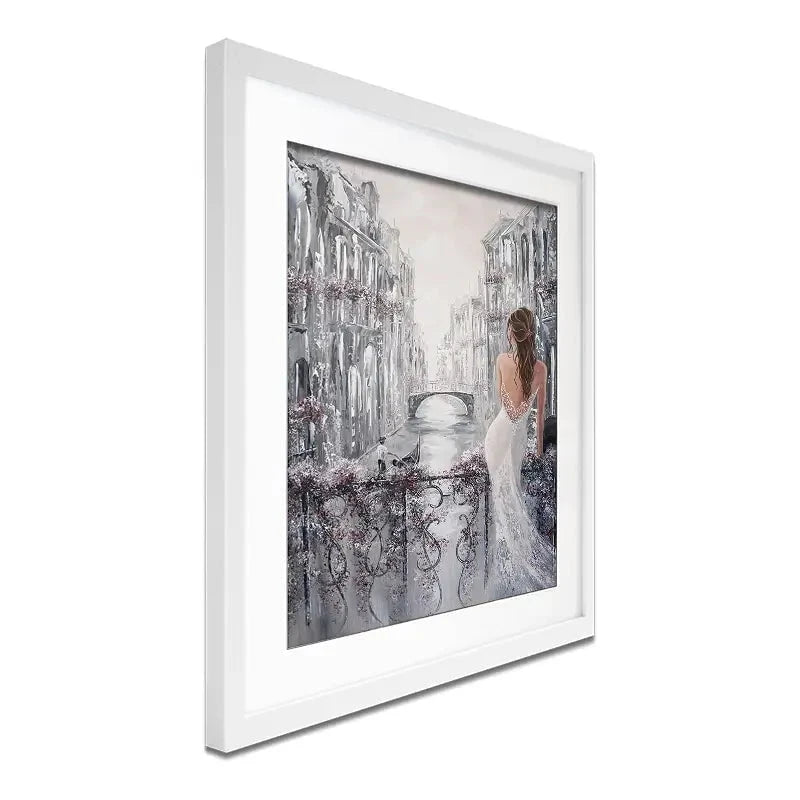 Balcony In Venice Framed Art Print Balcony In Venice Framed Art Print wall art product Isabella Karolewicz