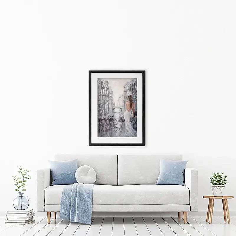 Balcony In Venice Framed Art Print Balcony In Venice Framed Art Print wall art product Isabella Karolewicz
