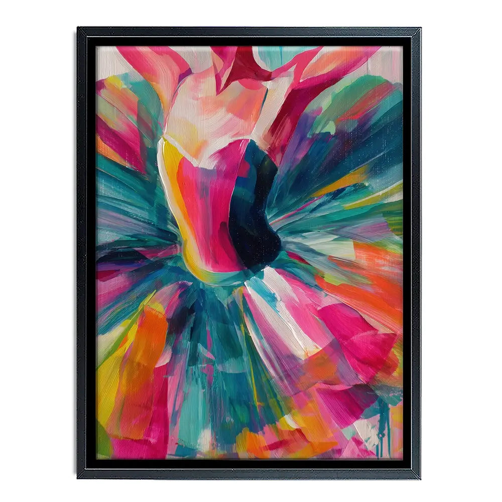 Ballerina In Colour Canvas Print Ballerina In Colour Canvas Print wall art product Chromatic Storm Studio