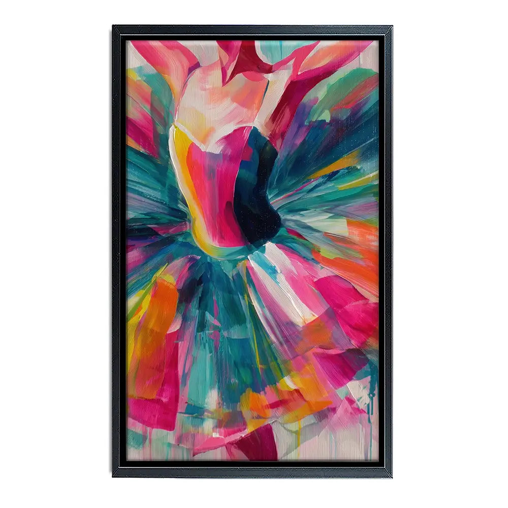 Ballerina In Colour Canvas Print Ballerina In Colour Canvas Print wall art product Chromatic Storm Studio