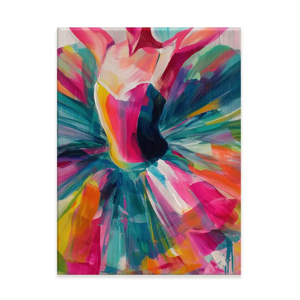 Ballerina In Colour Canvas Print Ballerina In Colour Canvas Print wall art product Chromatic Storm Studio