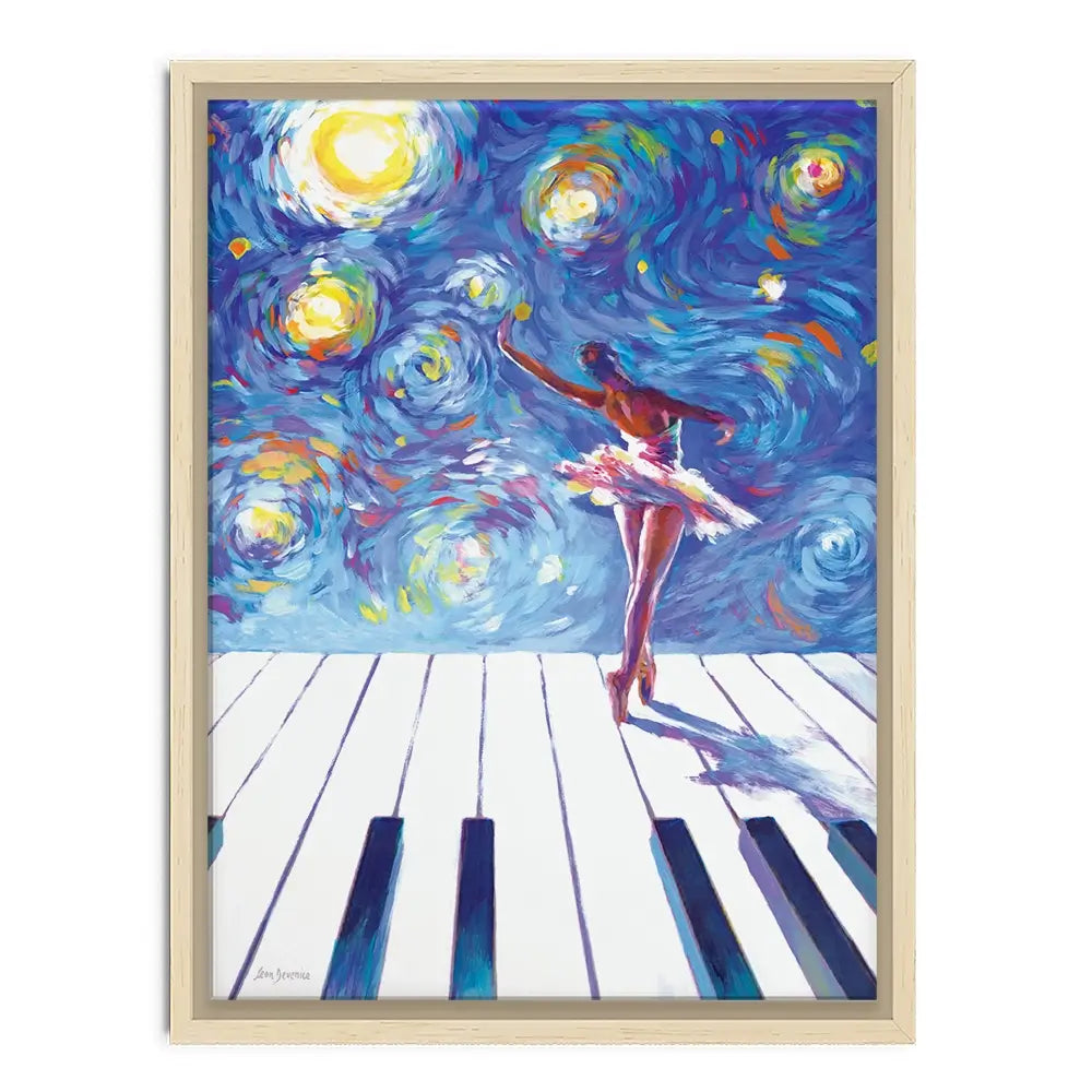 Ballerina Starry Night Canvas Print Ballerina Starry Night Canvas Print wall art product Leon Devenice