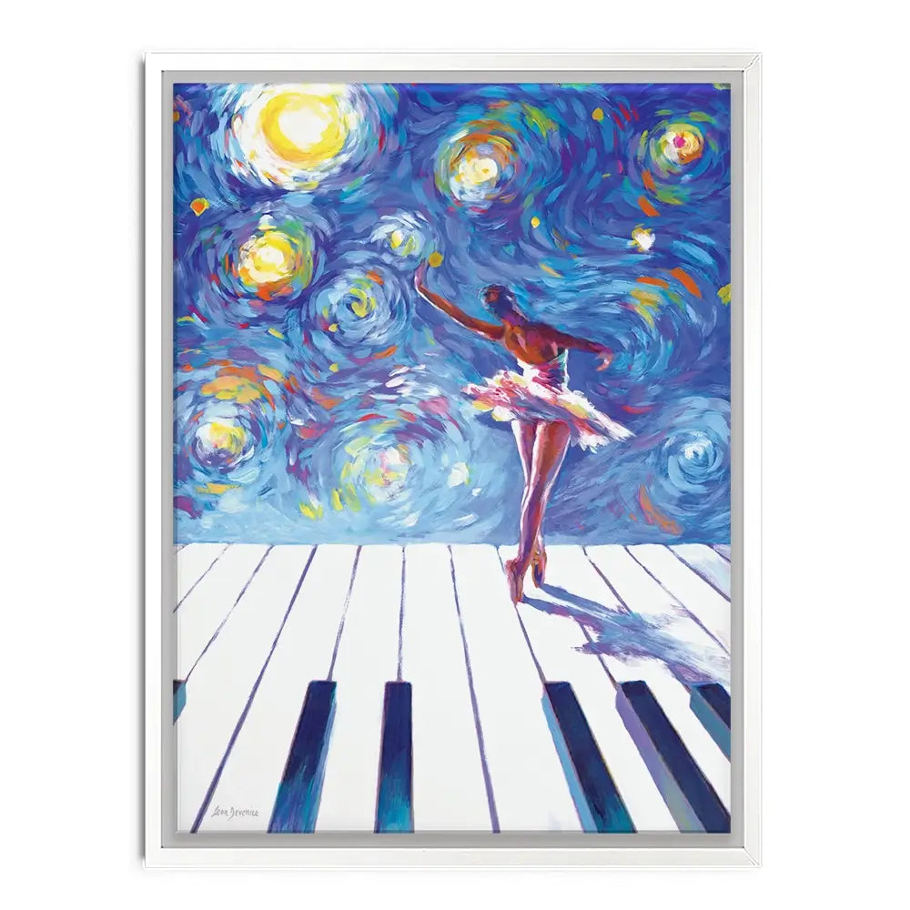 Ballerina Starry Night Canvas Print Ballerina Starry Night Canvas Print wall art product Leon Devenice