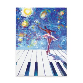 Ballerina Starry Night Canvas Print Ballerina Starry Night Canvas Print wall art product Leon Devenice