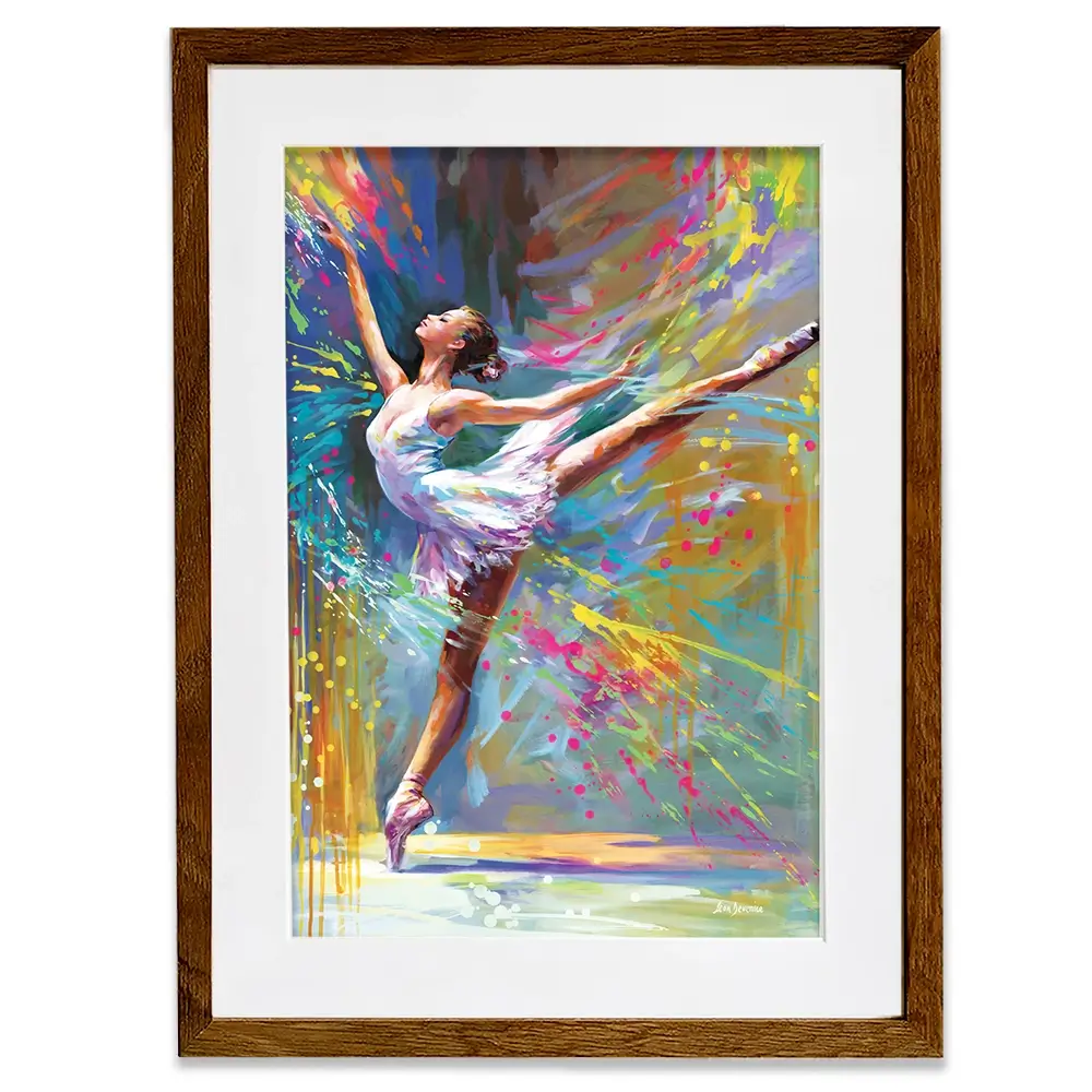 Ballerinas Moment Of Magic Framed Art Print Ballerinas Moment Of Magic Framed Art Print wall art product Leon Devenice