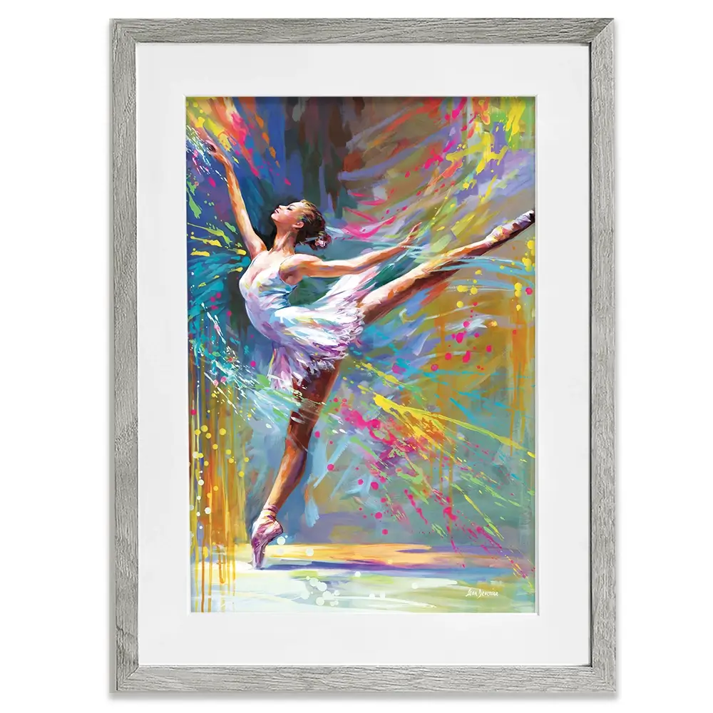 Ballerinas Moment Of Magic Framed Art Print Ballerinas Moment Of Magic Framed Art Print wall art product Leon Devenice
