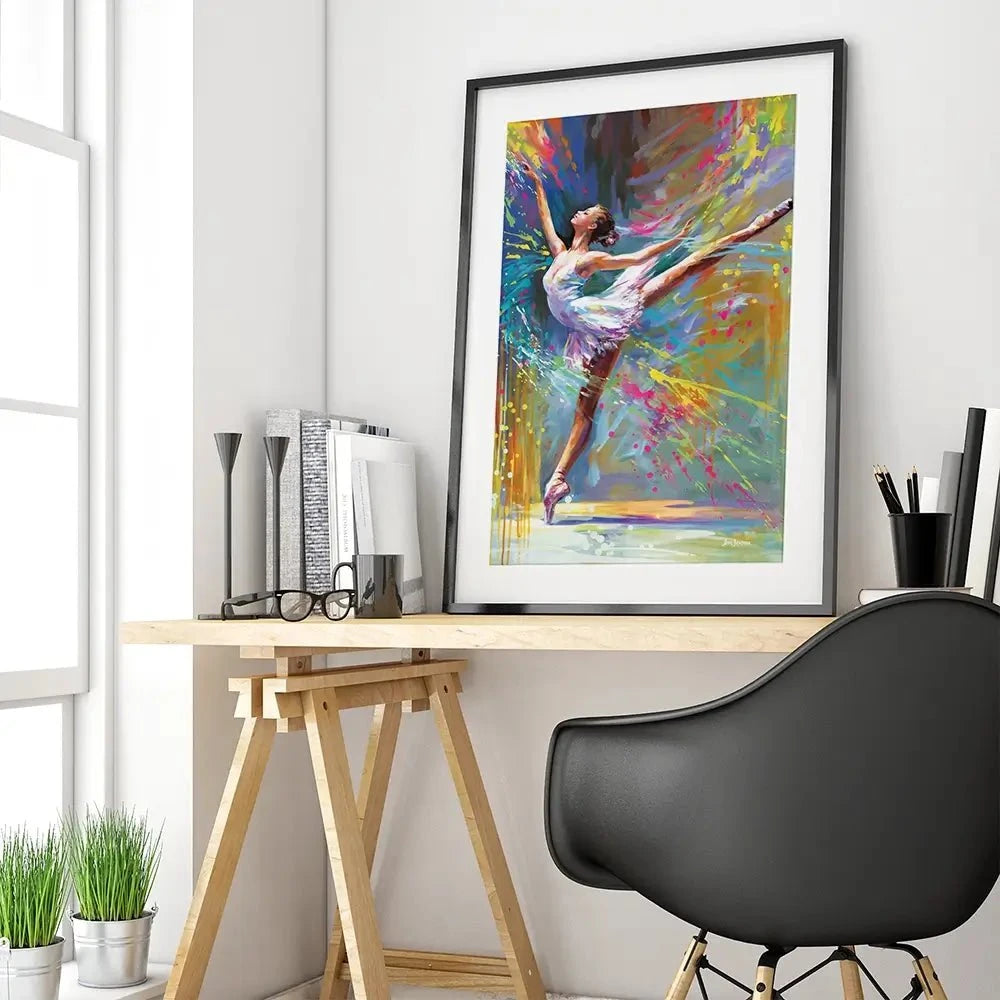 Ballerinas Moment Of Magic Framed Art Print Ballerinas Moment Of Magic Framed Art Print wall art product Leon Devenice