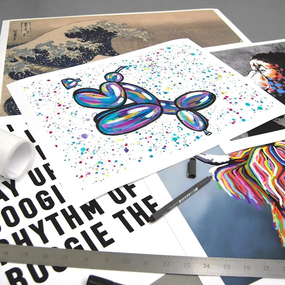 Balloon Dog Pooping Art Print Balloon Dog Pooping Art Print wall art product Emma LC Art