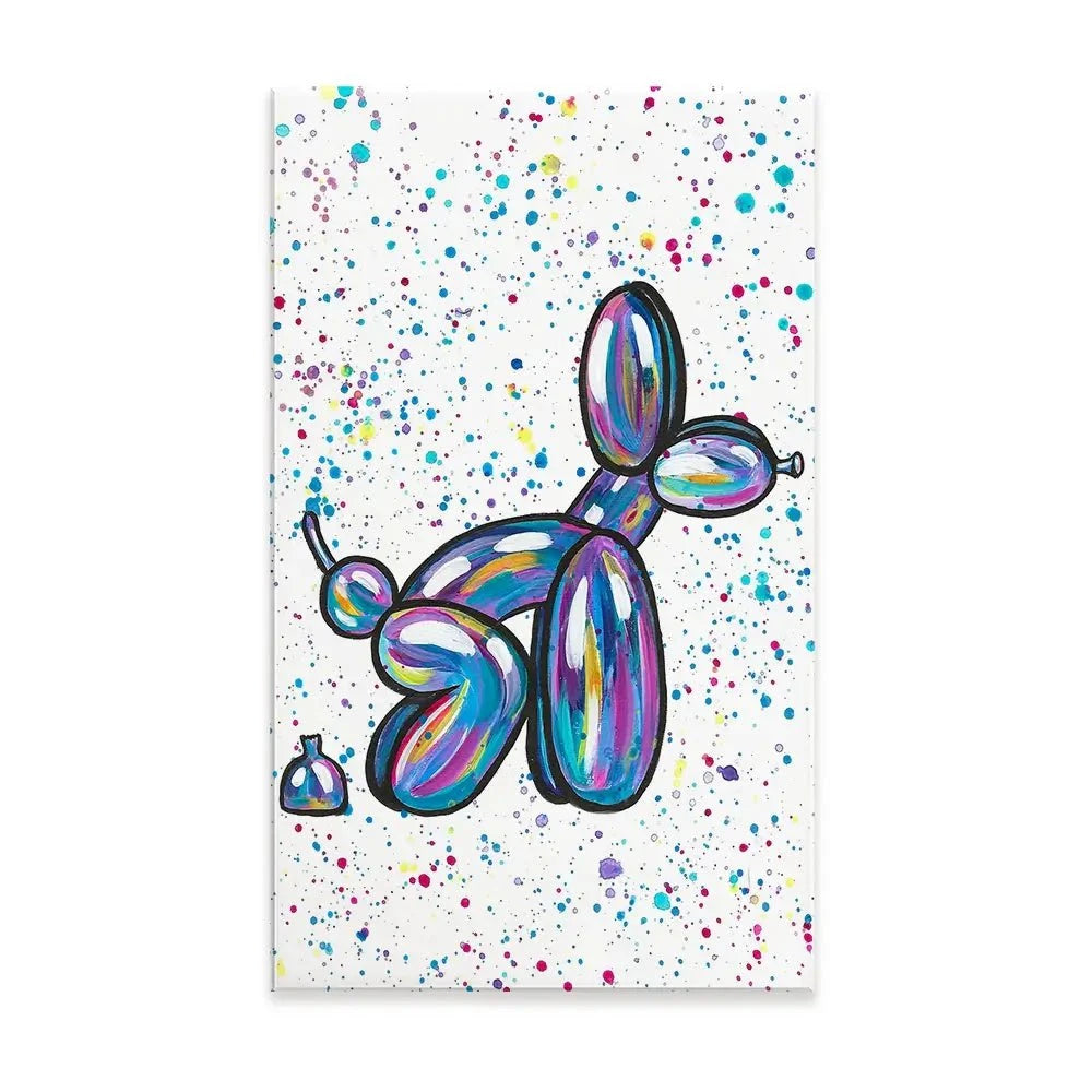 Balloon Dog Pooping Canvas Print Balloon Dog Pooping Canvas Print wall art product Emma LC Art