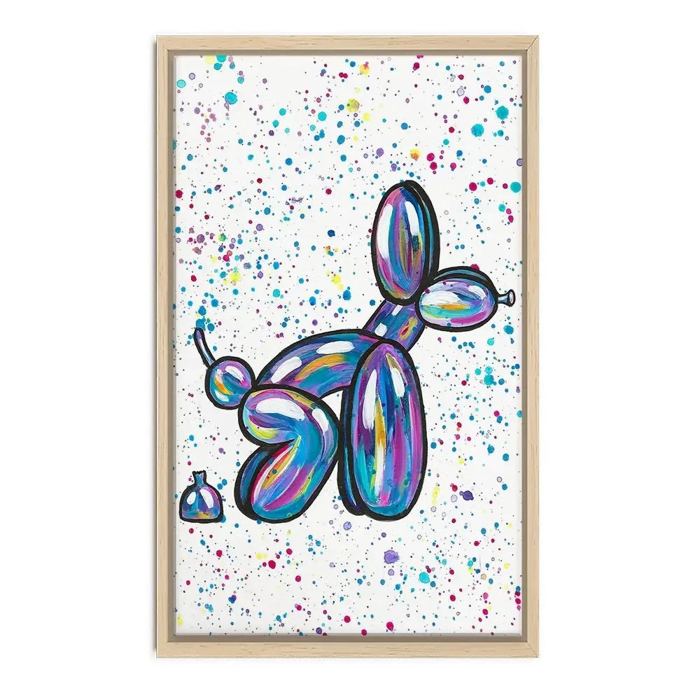 Balloon Dog Pooping Canvas Print Balloon Dog Pooping Canvas Print wall art product Emma LC Art