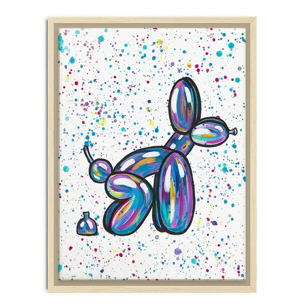Balloon Dog Pooping Canvas Print Balloon Dog Pooping Canvas Print wall art product Emma LC Art