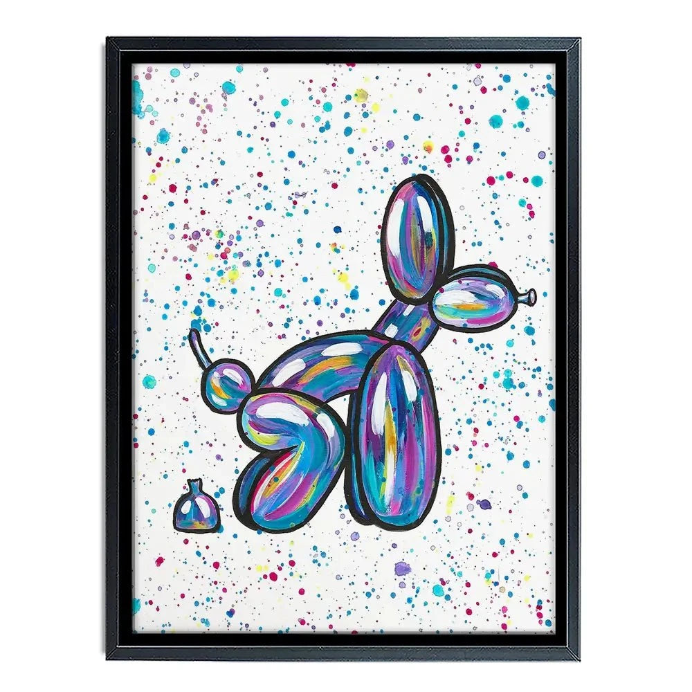 Balloon Dog Pooping Canvas Print Balloon Dog Pooping Canvas Print wall art product Emma LC Art