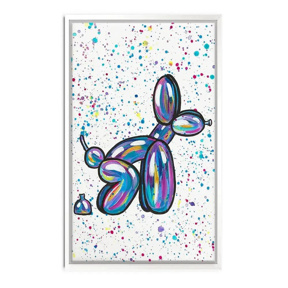 Balloon Dog Pooping Canvas Print Balloon Dog Pooping Canvas Print wall art product Emma LC Art