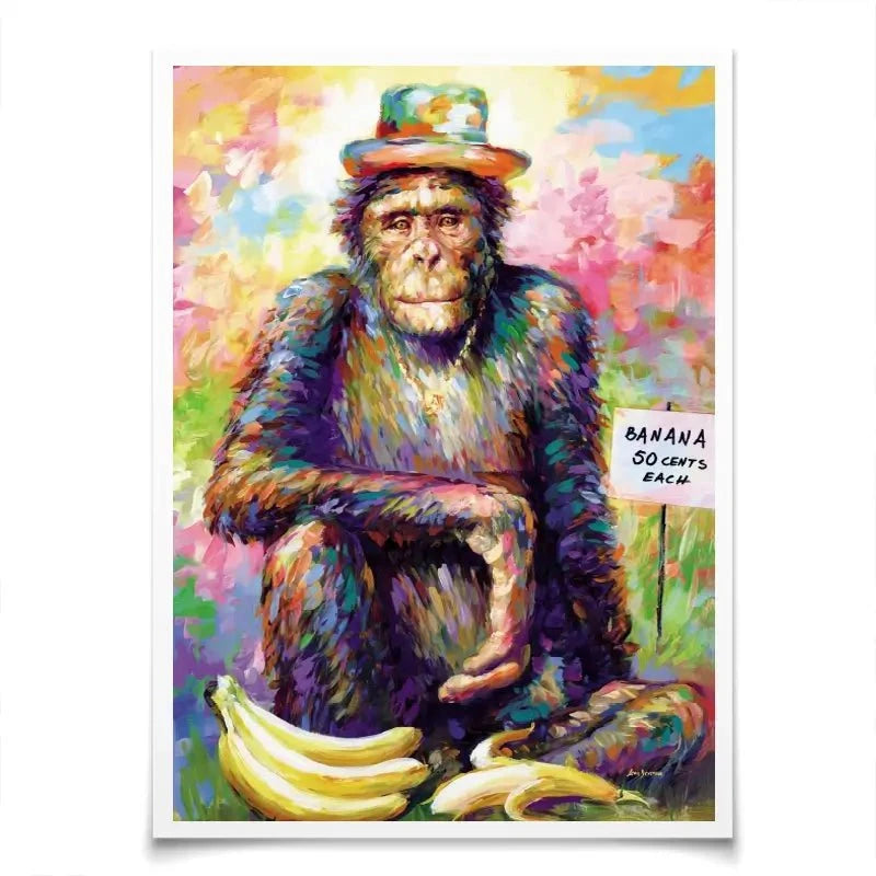 Banana King Art Print Banana King Art Print wall art product Leon Devenice