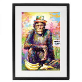 Banana King Framed Art Print Banana King Framed Art Print wall art product Leon Devenice