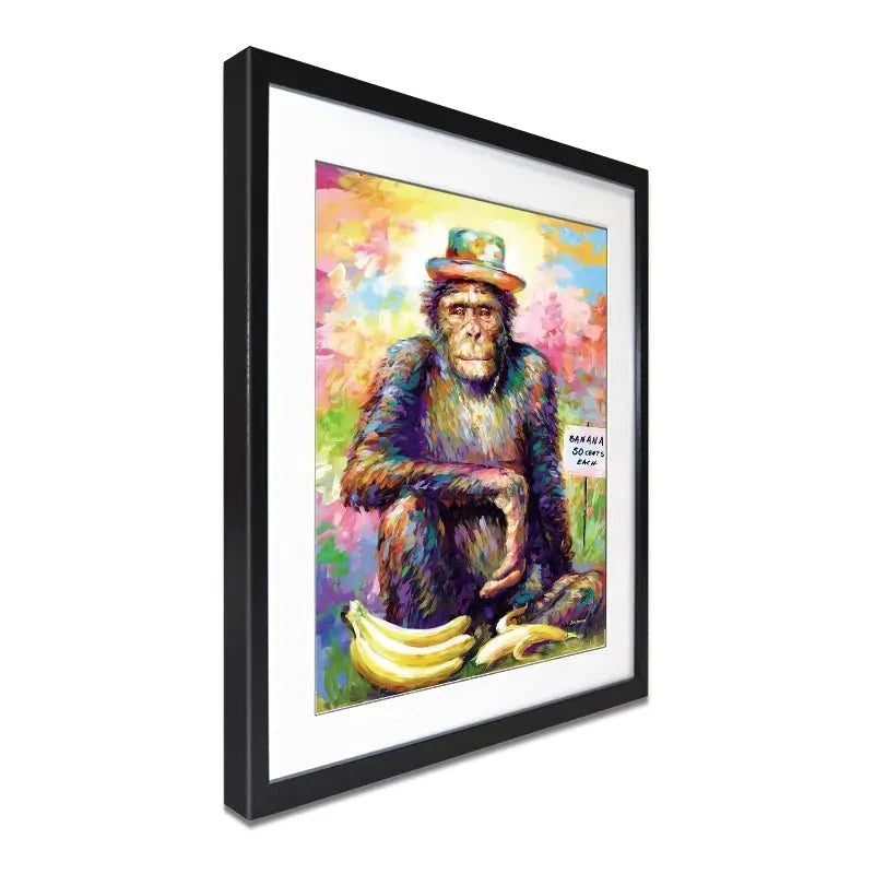 Banana King Framed Art Print Banana King Framed Art Print wall art product Leon Devenice
